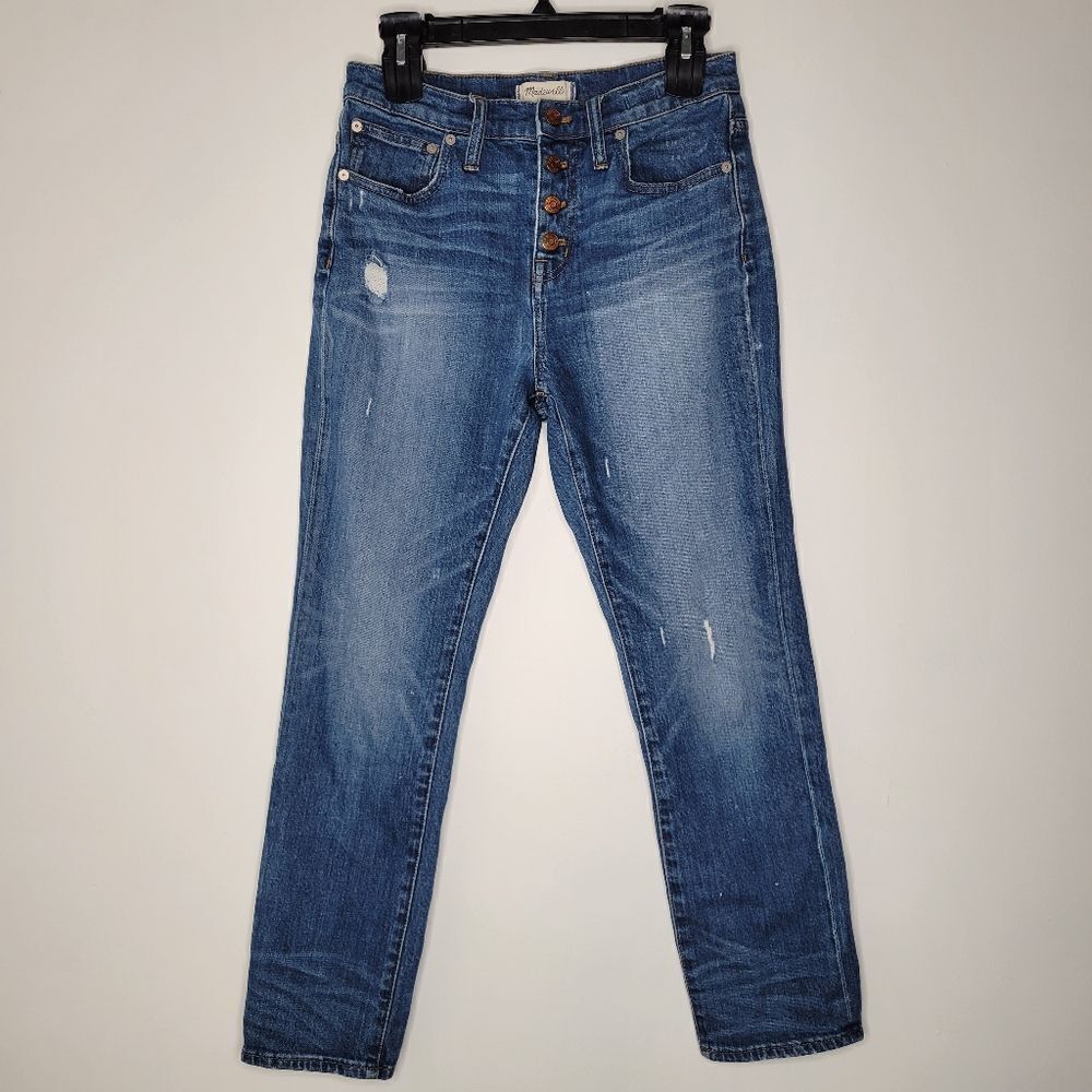 Madewell High Rise Slim Boyjean Classic Blue Women's Jeans 26